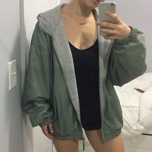 Vintage Aqua togs green windbreaker jacket